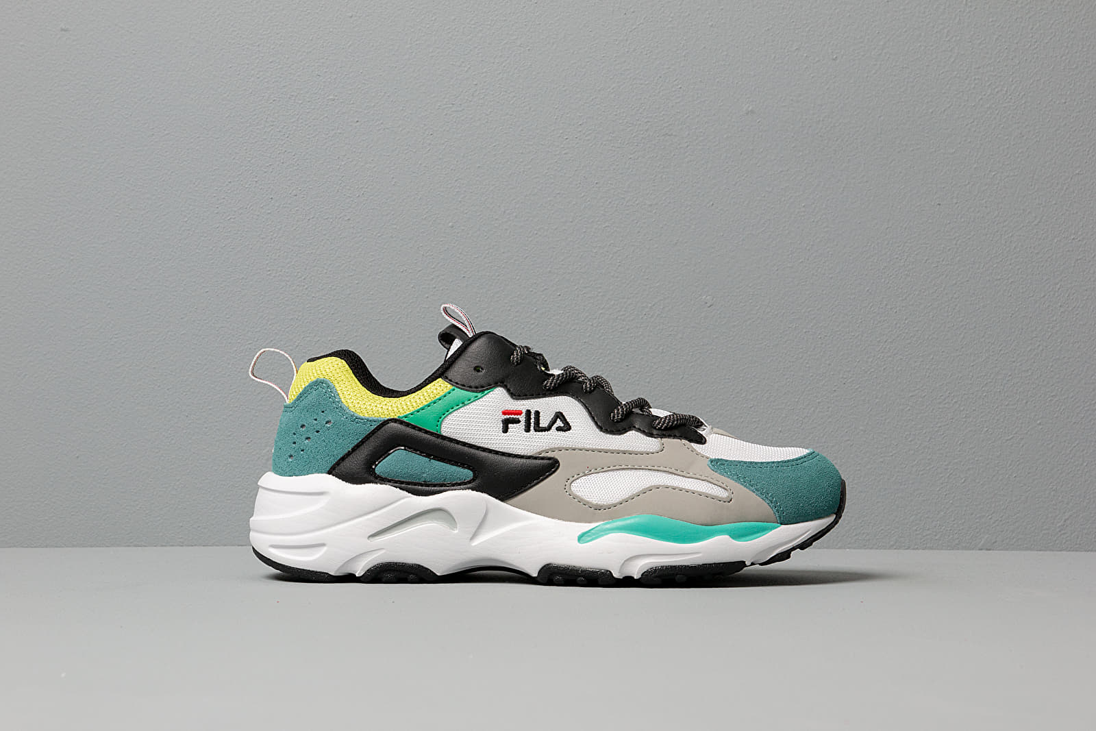 Zapatillas Hombre Fila Ray Tracer Black / Everglade / Acid Lime