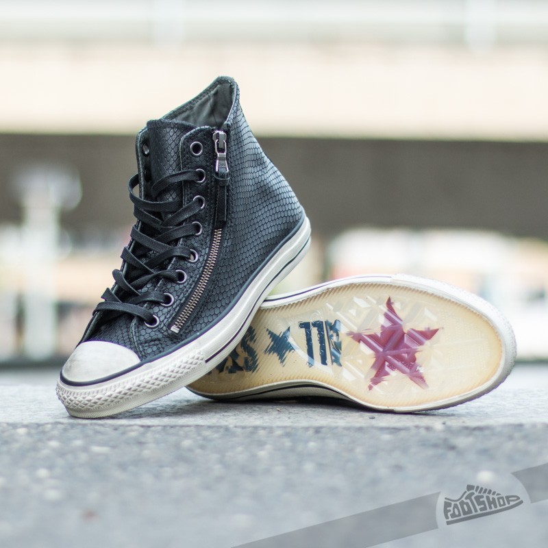 Men's shoes Converse X John Varvatos CT LTHR Double Black (147379C