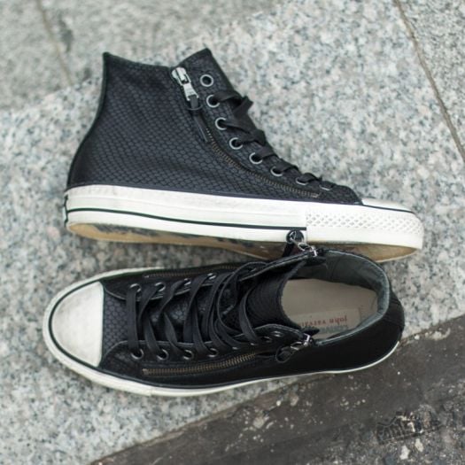 Converse john varvatos black leather sales