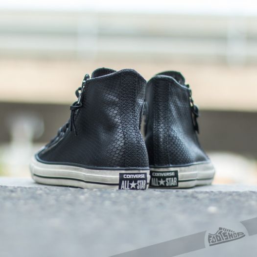 Pánské tenisky a boty Converse X John Varvatos CT Leather Double Black |  Footshop