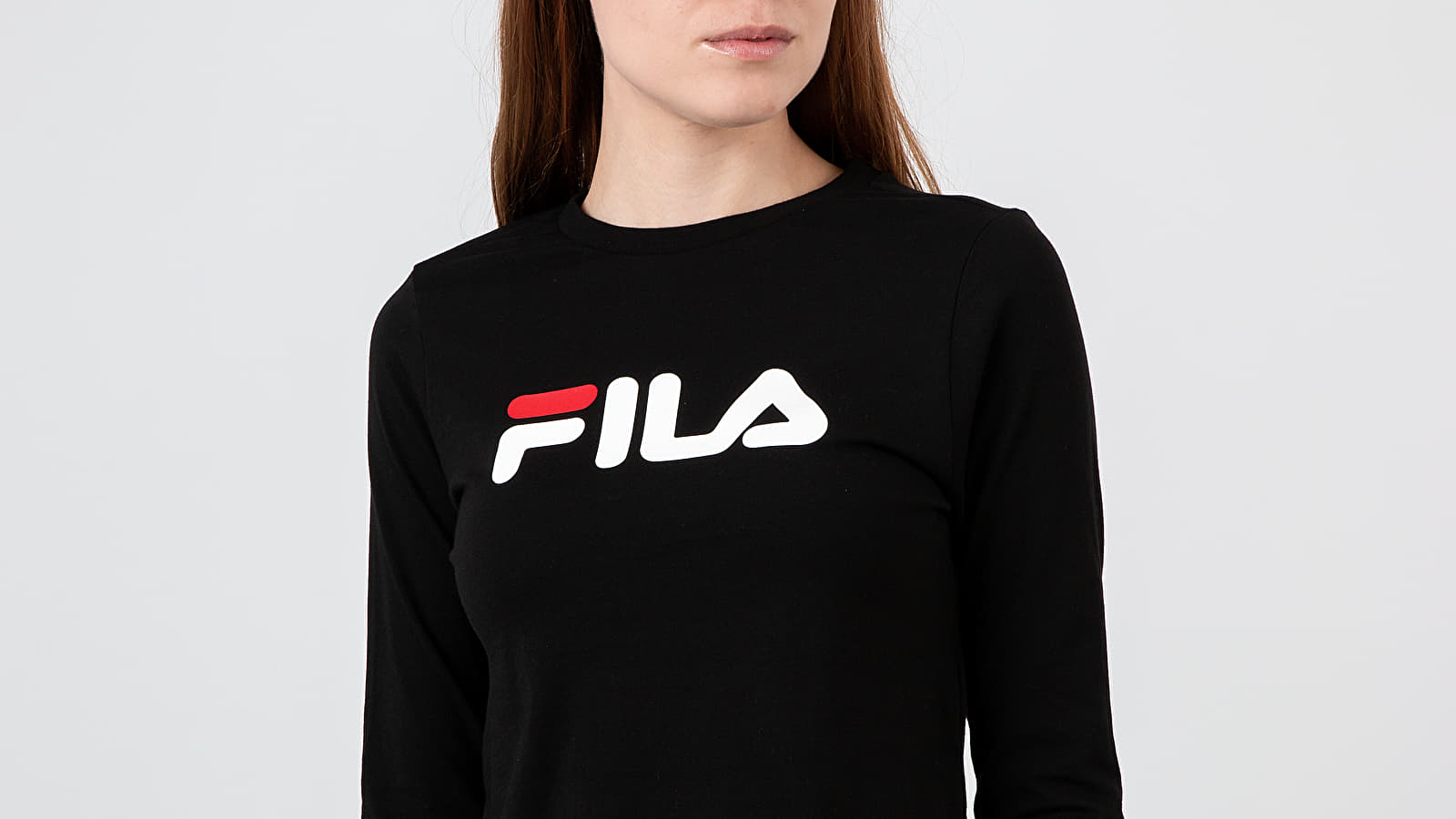 Black fila shirt womens sales