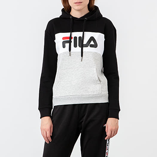 Fila black and white hoodie shop