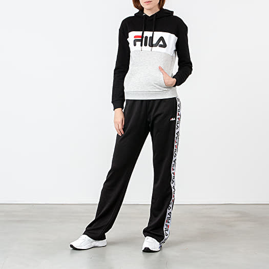 Hoodies and sweatshirts FILA Lori Hoodie Grey Black White Footshop