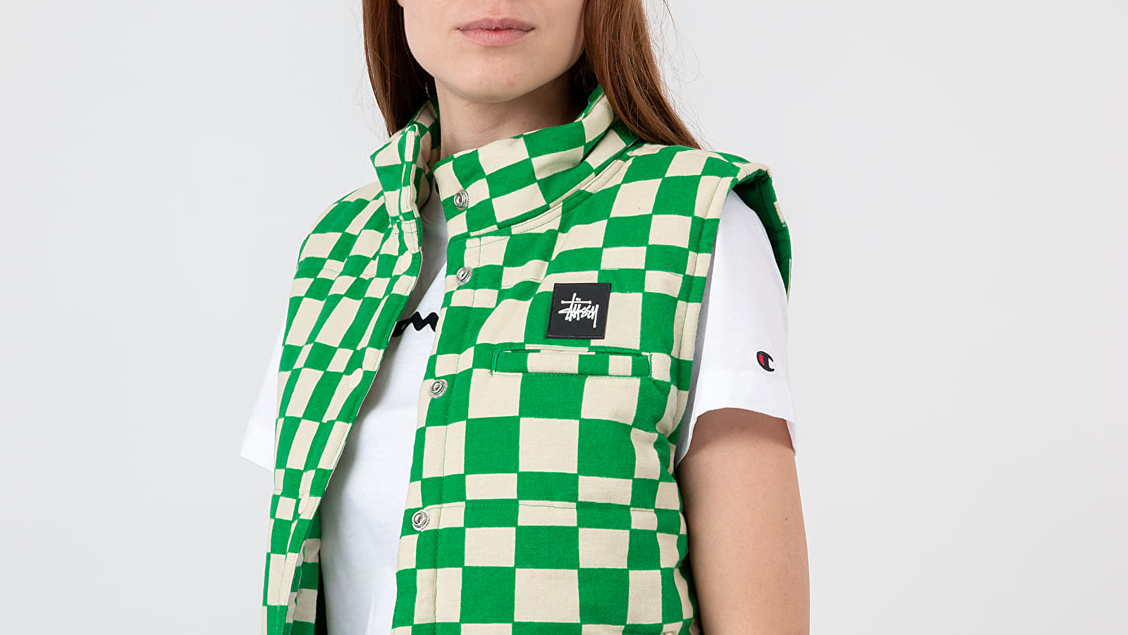 Stussy green vest cheap