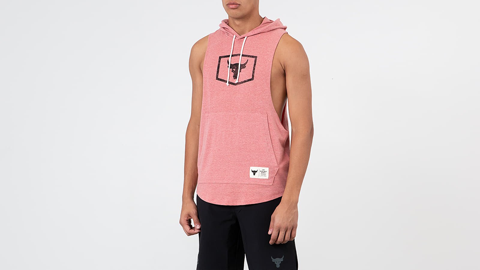 Under armour project on sale rock pink sleeveless hoodie