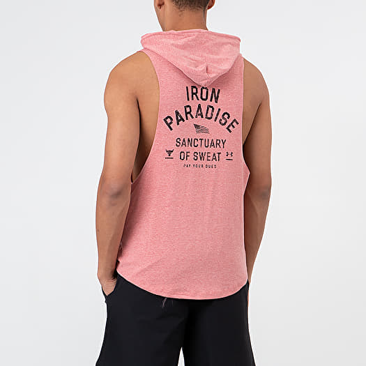 Project rock sleeveless hoodie pink outlet