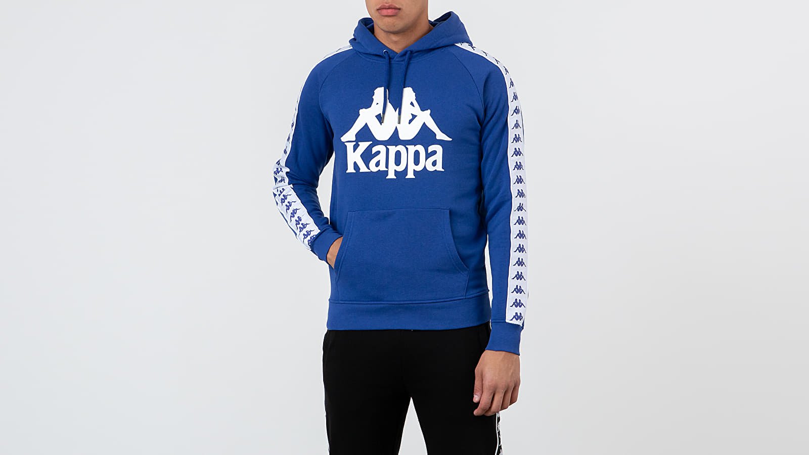 Hoodies and sweatshirts Kappa Banda Hurtado Hoodie Blue White Footshop