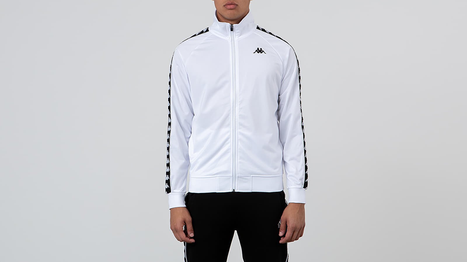 White kappa outlet track jacket