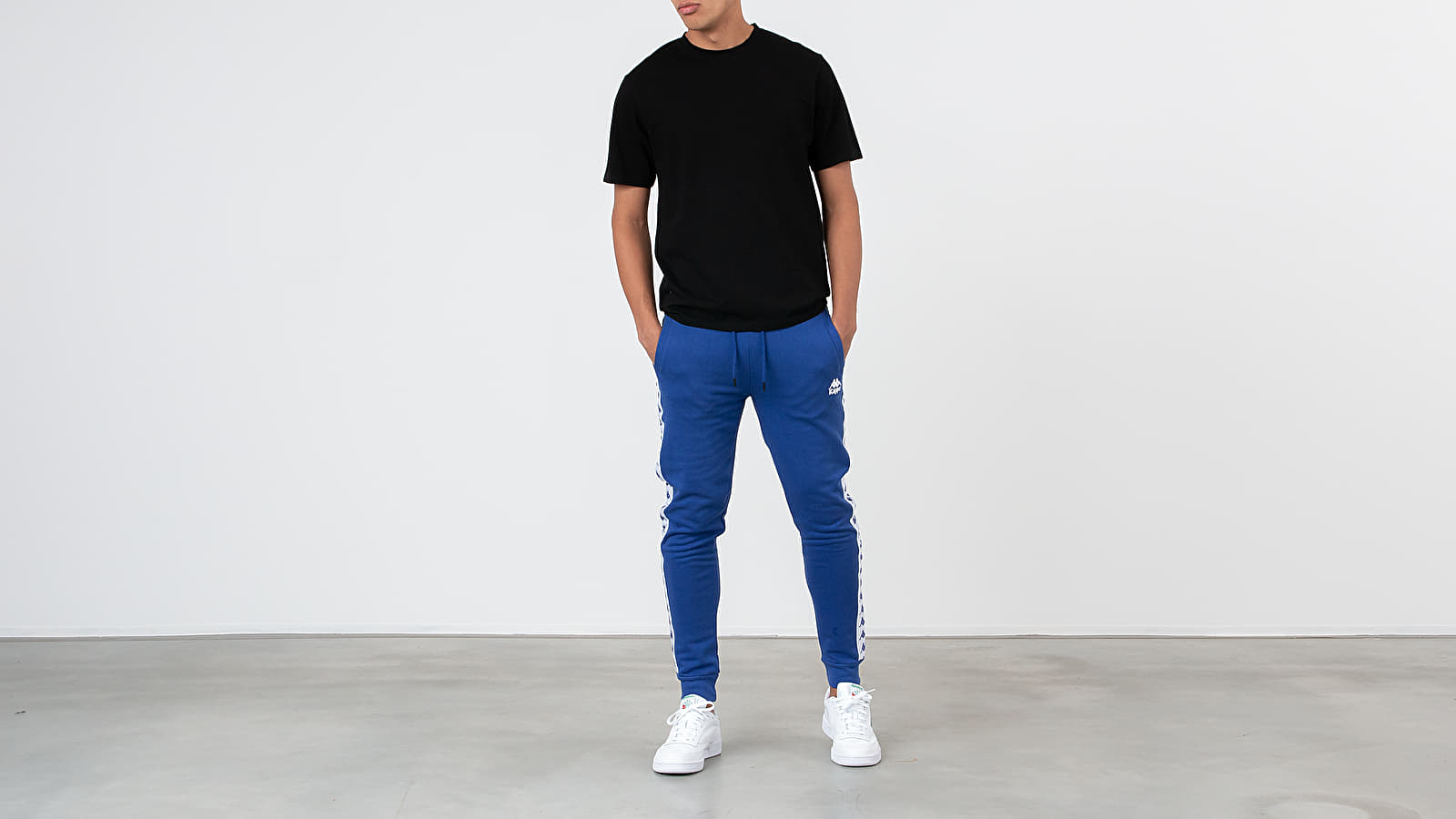 Kelnės Kappa Banda Alanz Pants Blue/ White