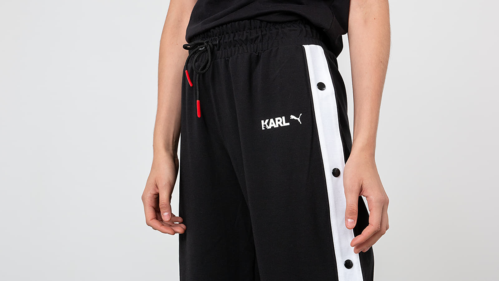 Bukser Puma x Karl Lagerfeld Wide Pants Black