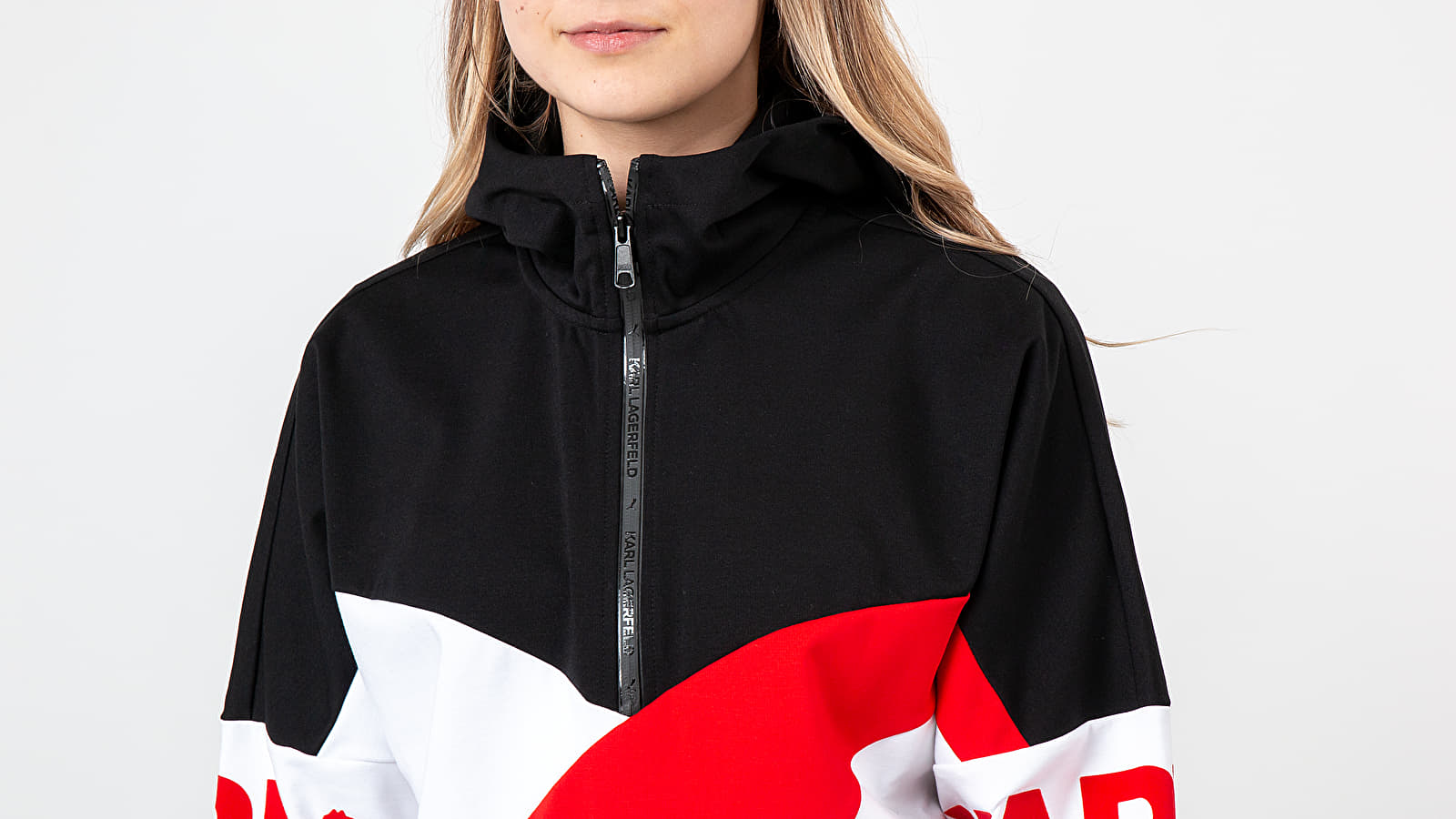 Kapucnis pulóverek és pulcsik Puma x Karl Lagerfeld Hoodie Black/ Red/ White