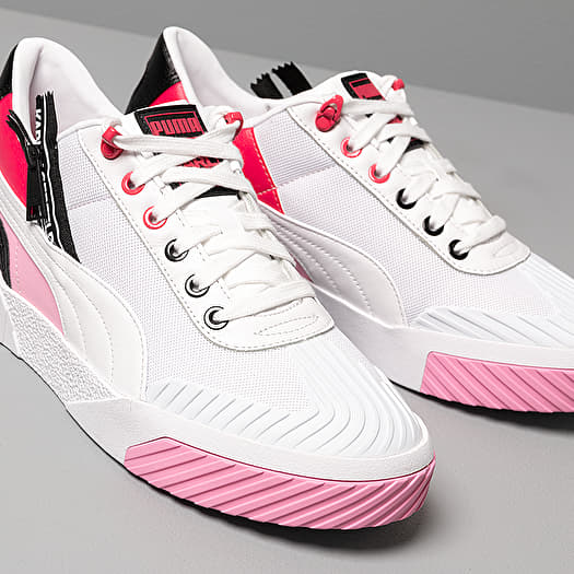 Women s shoes Puma x Karl Lagerfeld Cali Puma White Puma White Prism Pink Footshop