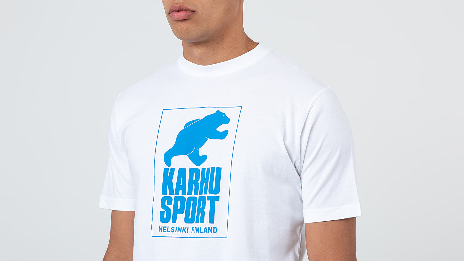 T-shirts Karhu Helsinki Sport Tee White/ Royal Blue