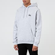 ★Stussy Basic Stussy Hoodie Ash Heather 2023★ Stussy Basic Hoodie Ash Heather Men's - US