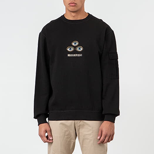 maharishi Pax Psychotria Crewneck Black