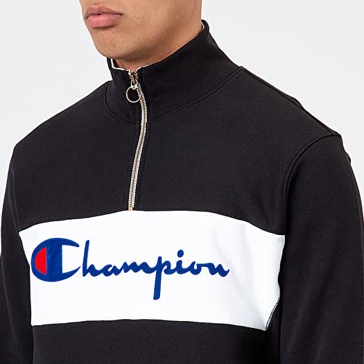 Hoodies and sweatshirts Champion Half Zip Crewneck Black Footshop