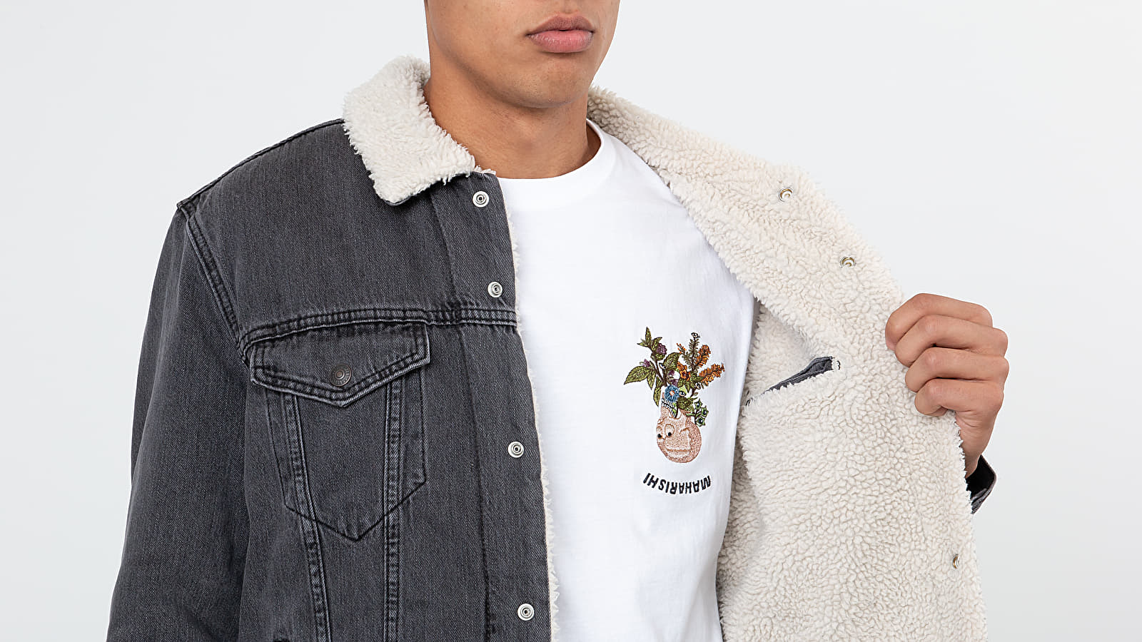 Jacken Levi's® The Sherpa Trucker Jacket Grey