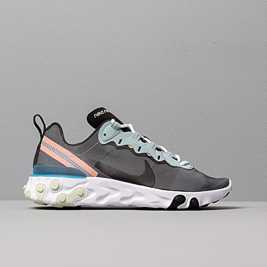 Men s shoes Nike React Element 55 Ocean Cube Black Pink Quartz Blue Hero Footshop