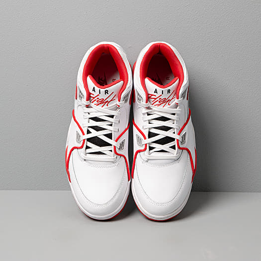 nike air flight 89 white university red