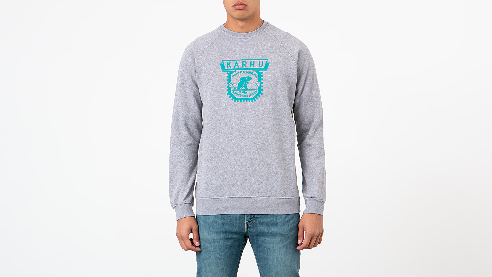 Felpe Karhu 1916 Logo Crewneck Heather Grey/ Fanfare
