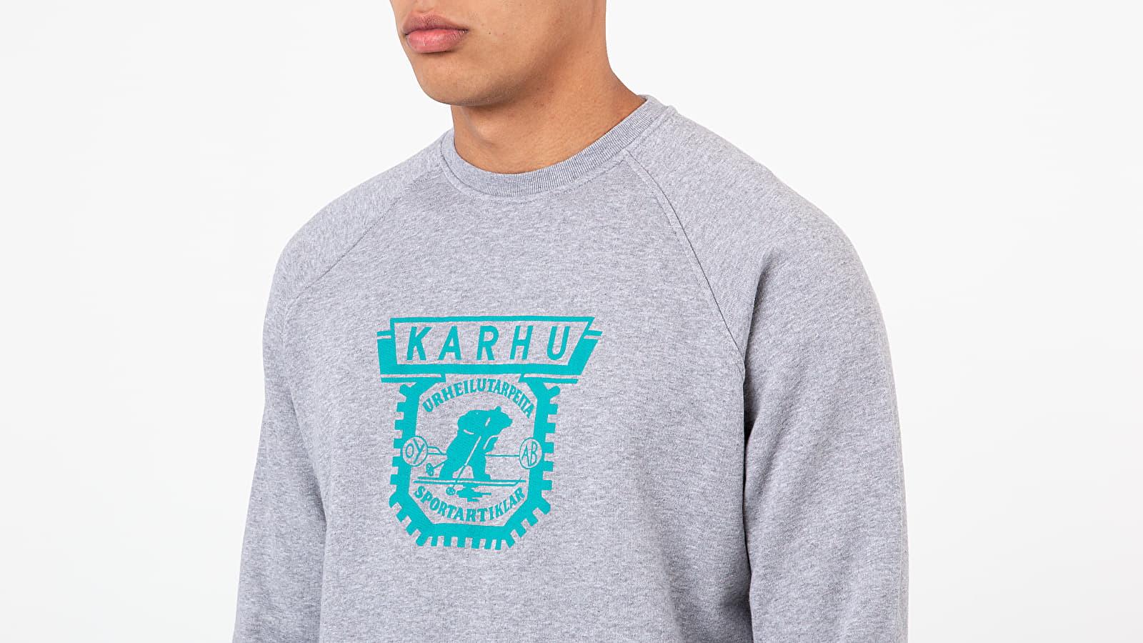 Felpe Karhu 1916 Logo Crewneck Heather Grey/ Fanfare