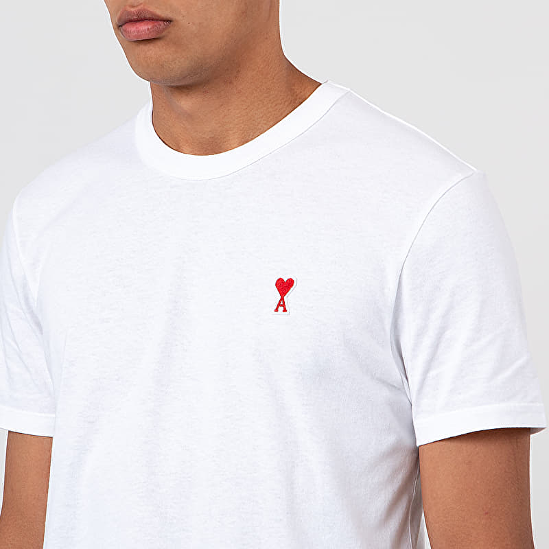 T-shirts AMI Alexandre Mattiussi De Coeur Tee White (H19J108.720