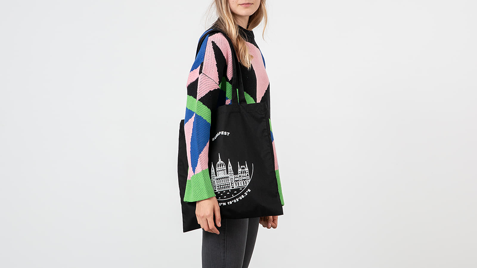 Genți crossbody Footshop Budapest Tote Bag Black