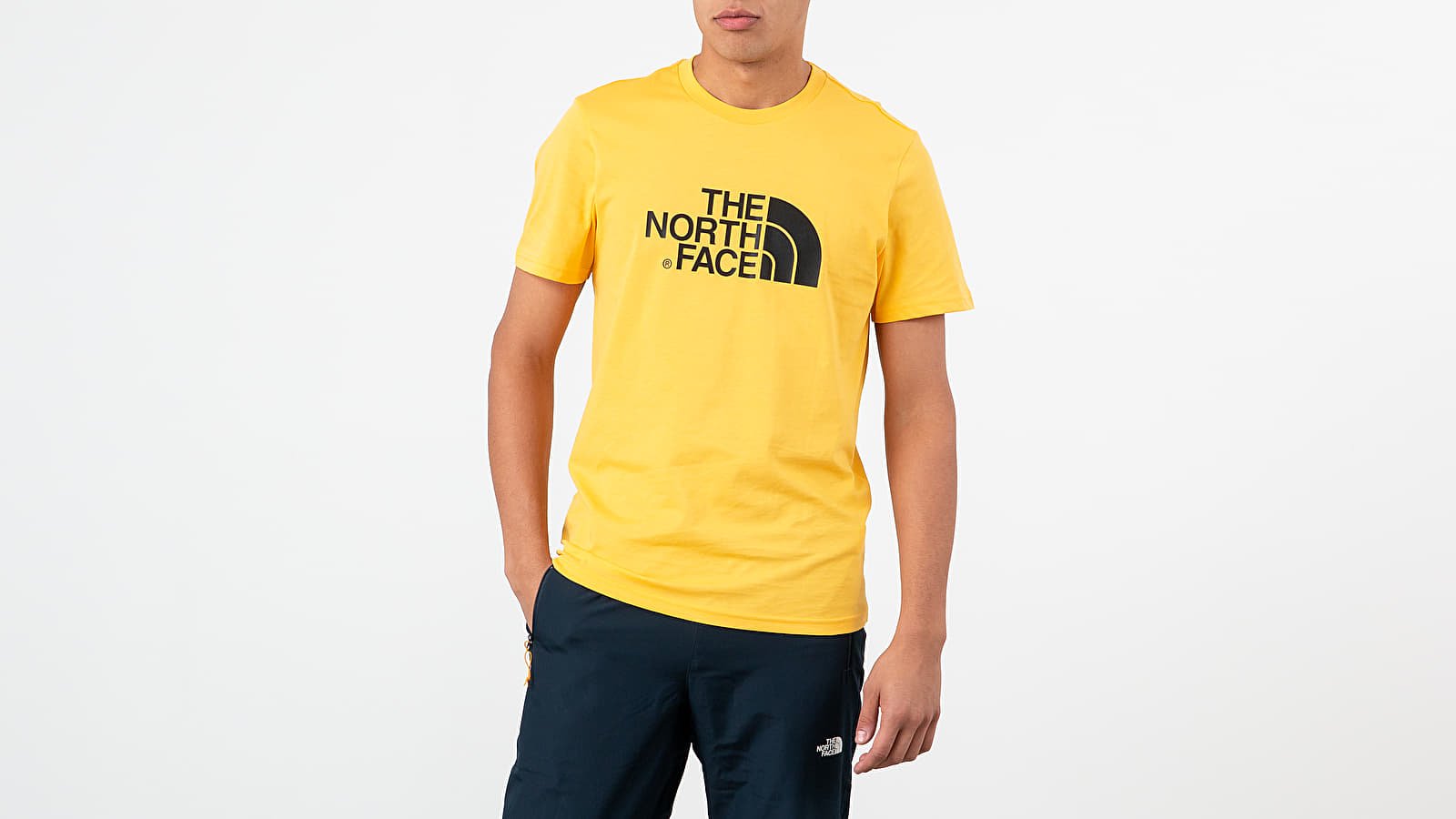 T shirts The North Face Easy Tee Yellow Black Footshop