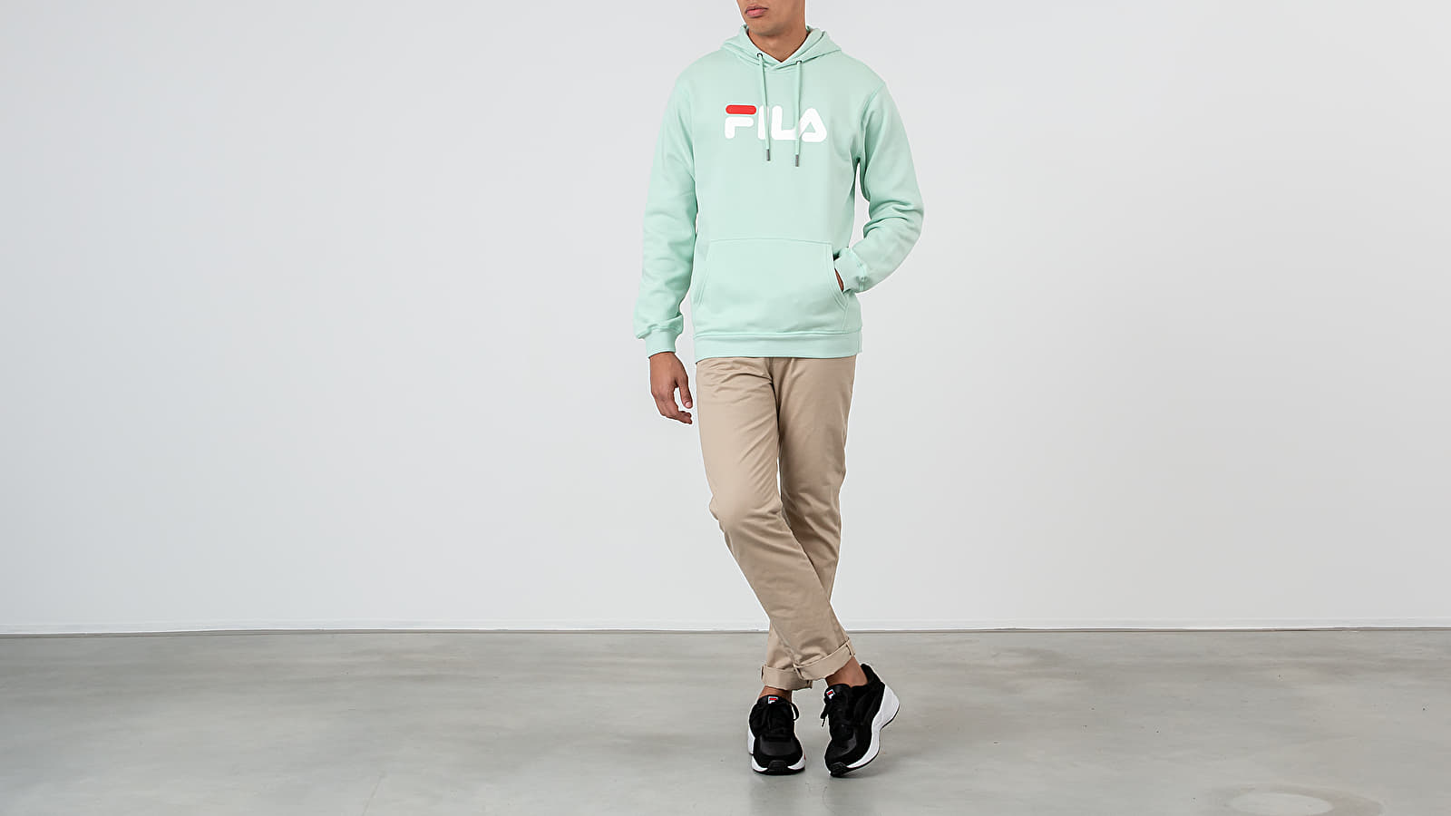 Hoodies and sweatshirts FILA Pure Hoodie Mist Green Footshop