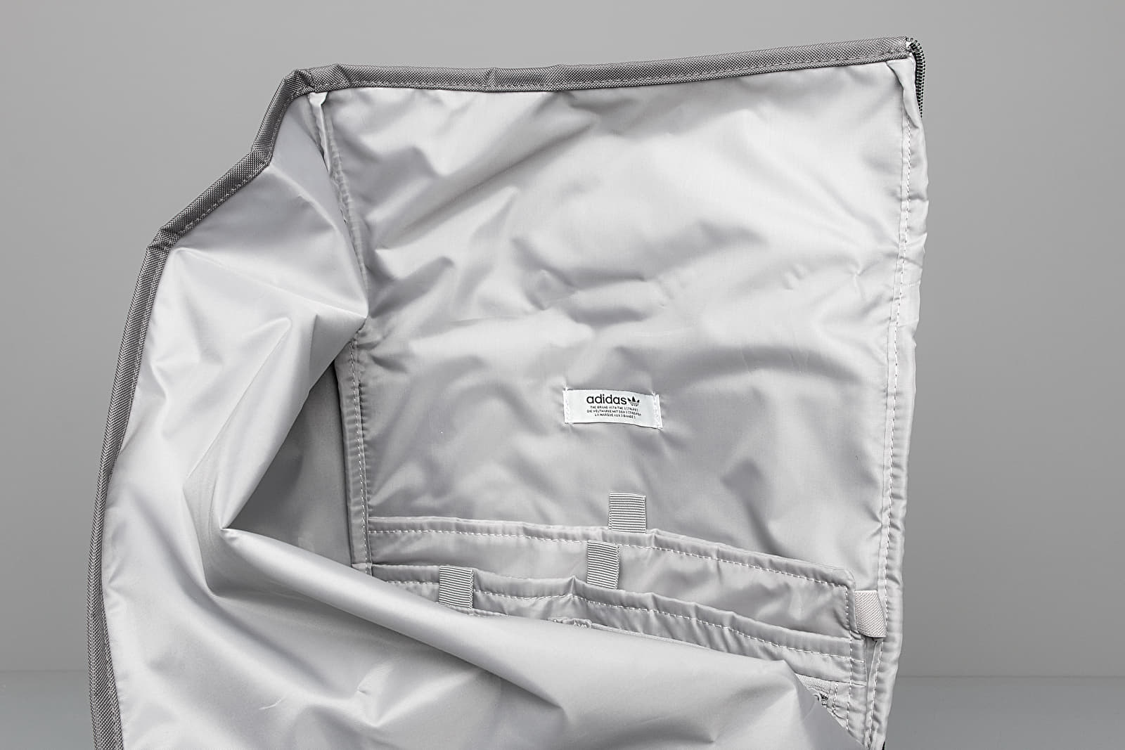Grey adidas hot sale backpack topshop