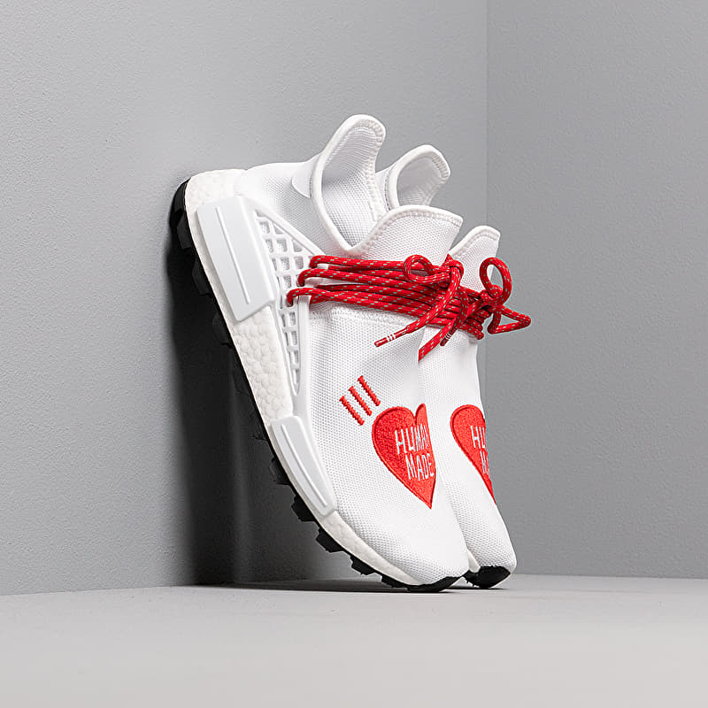 adidas HU NMD Human Made Core White/ Scarlet/ Core White | Footshop