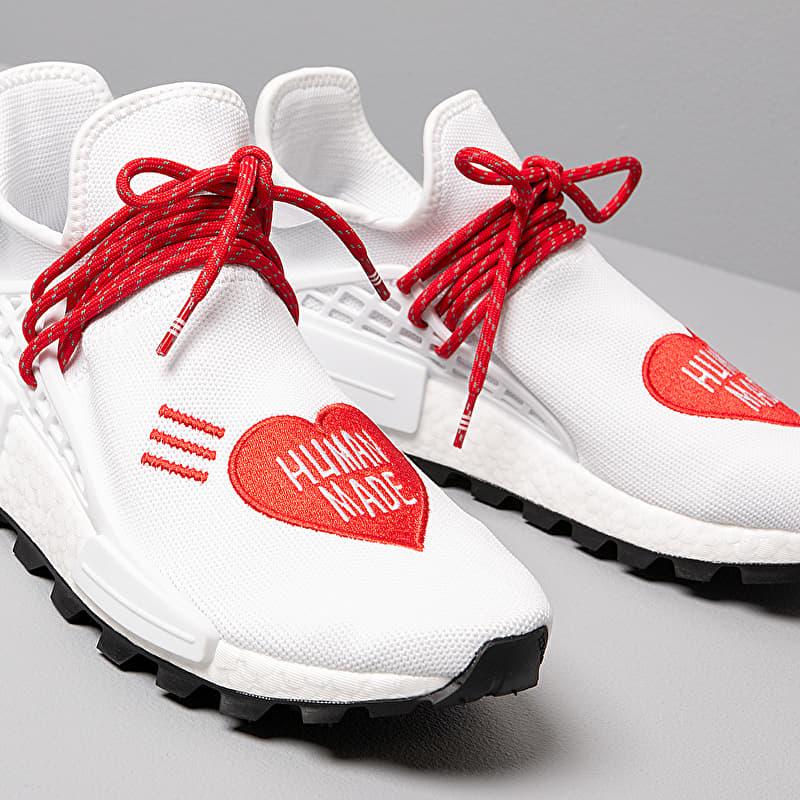 adidas HU NMD Human Made Core White/ Scarlet/ Core White | Footshop