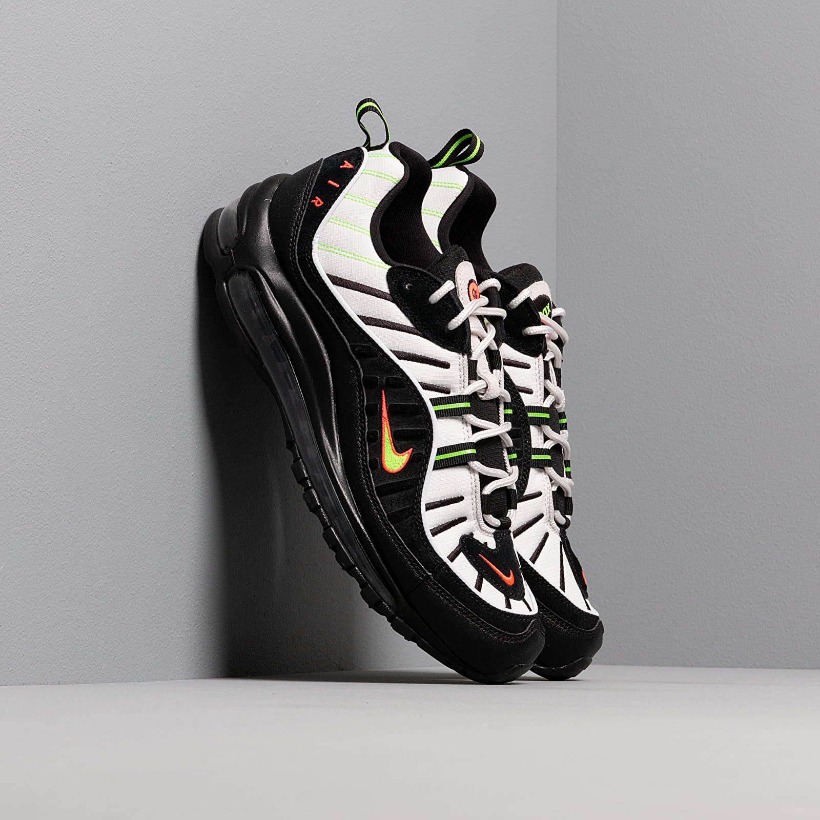 Мъжки кецове и обувки Nike Air Max 98 Platinum Tint/ Black-Electric Green