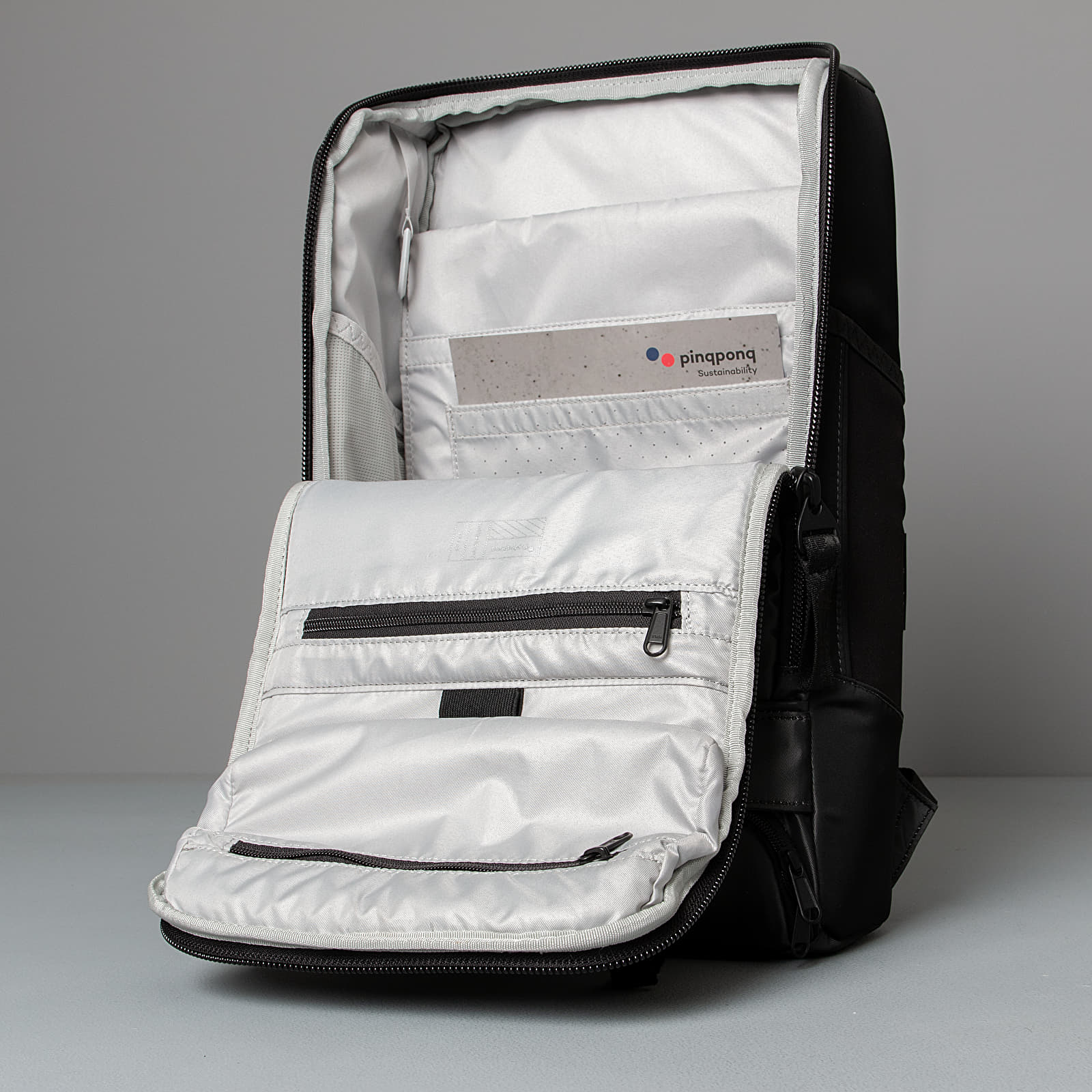 Backpacks pinqponq Cubik Medium Backpack Silk Silver