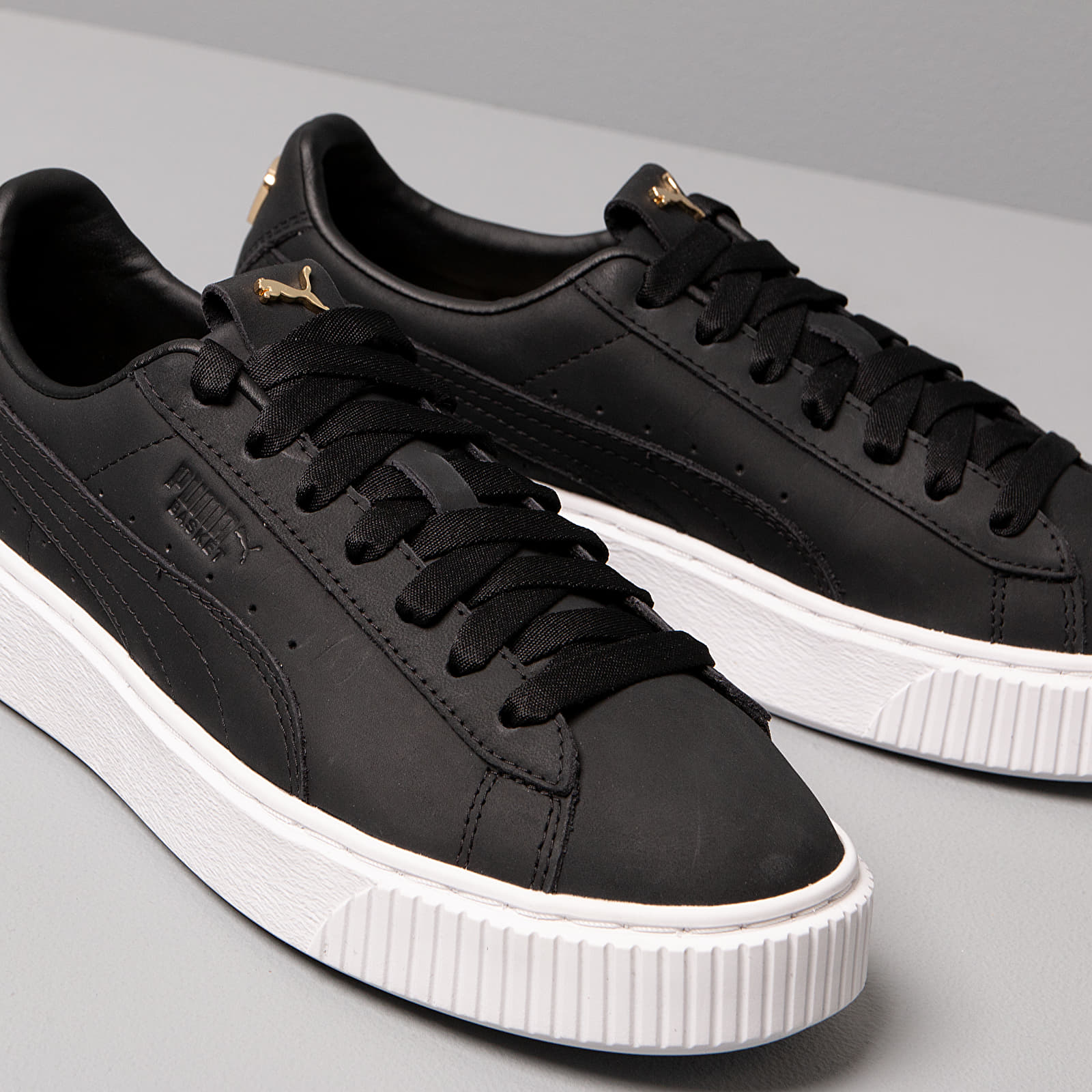 Puma suede platform bambino nero online