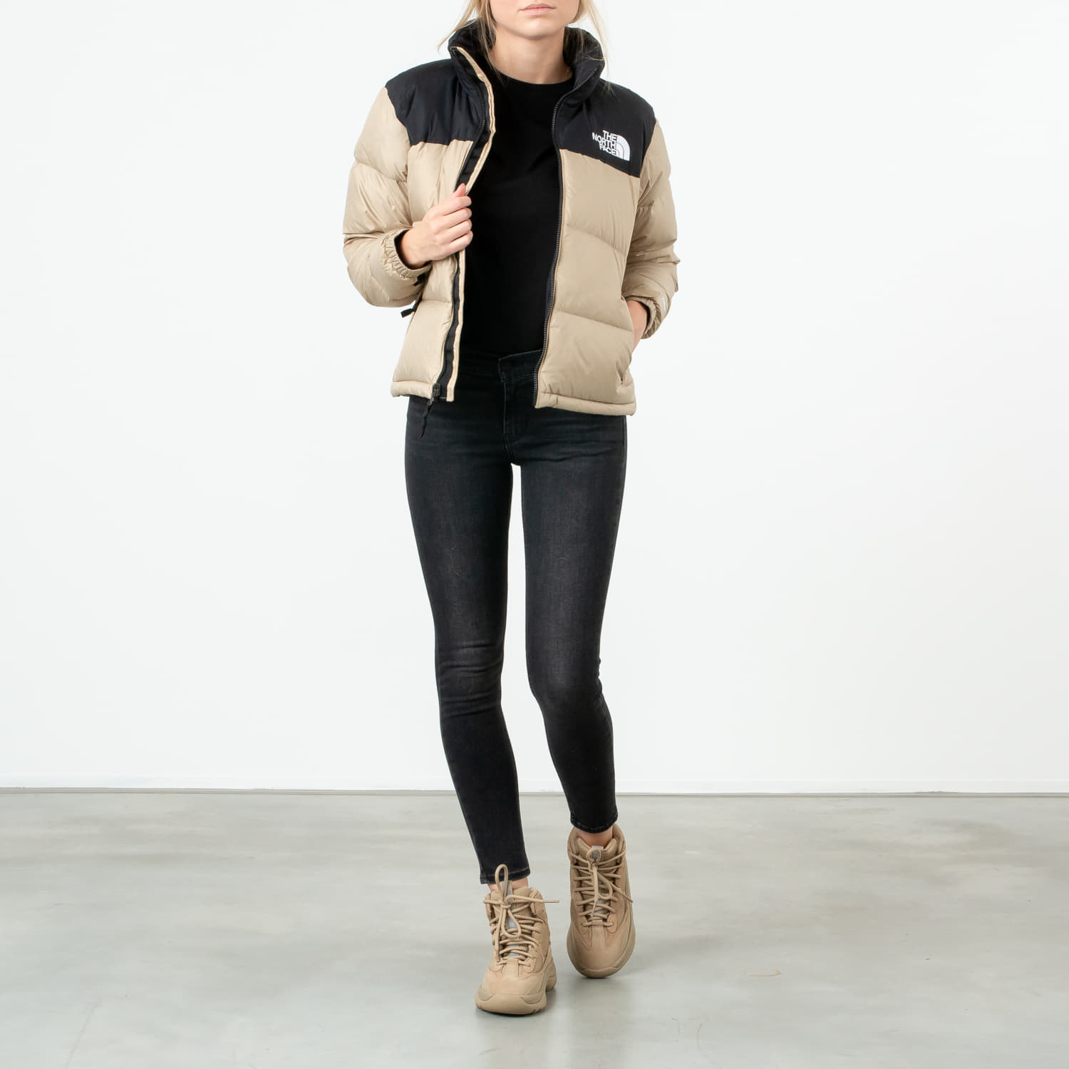Jackets The North Face Retro Nuptse Jacket Twill Beige Footshop