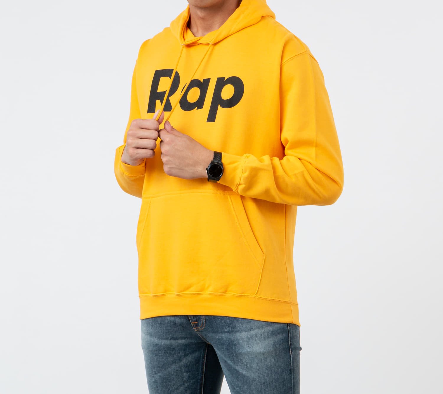 Hanorac RAP Hoodie Orange/ Black