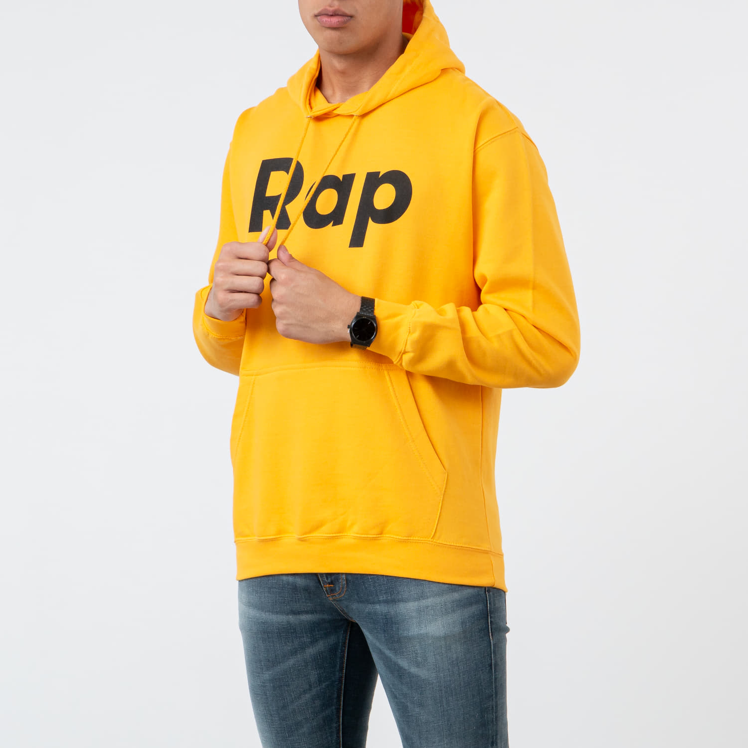 Hoodies and sweatshirts RAP Hoodie Orange/ Black