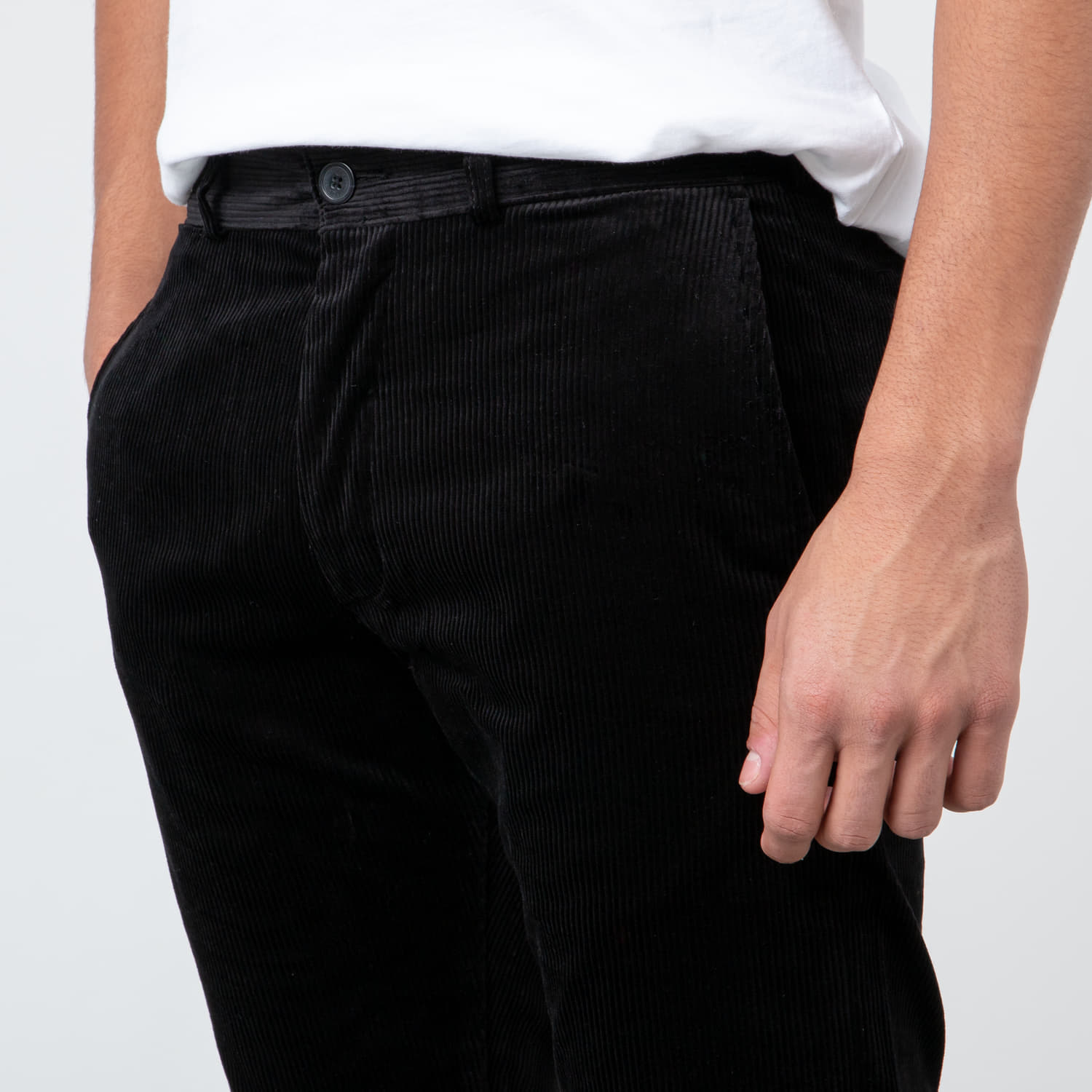 Pantaloni MAISON KITSUNÉ Chino Parfait Pants Black