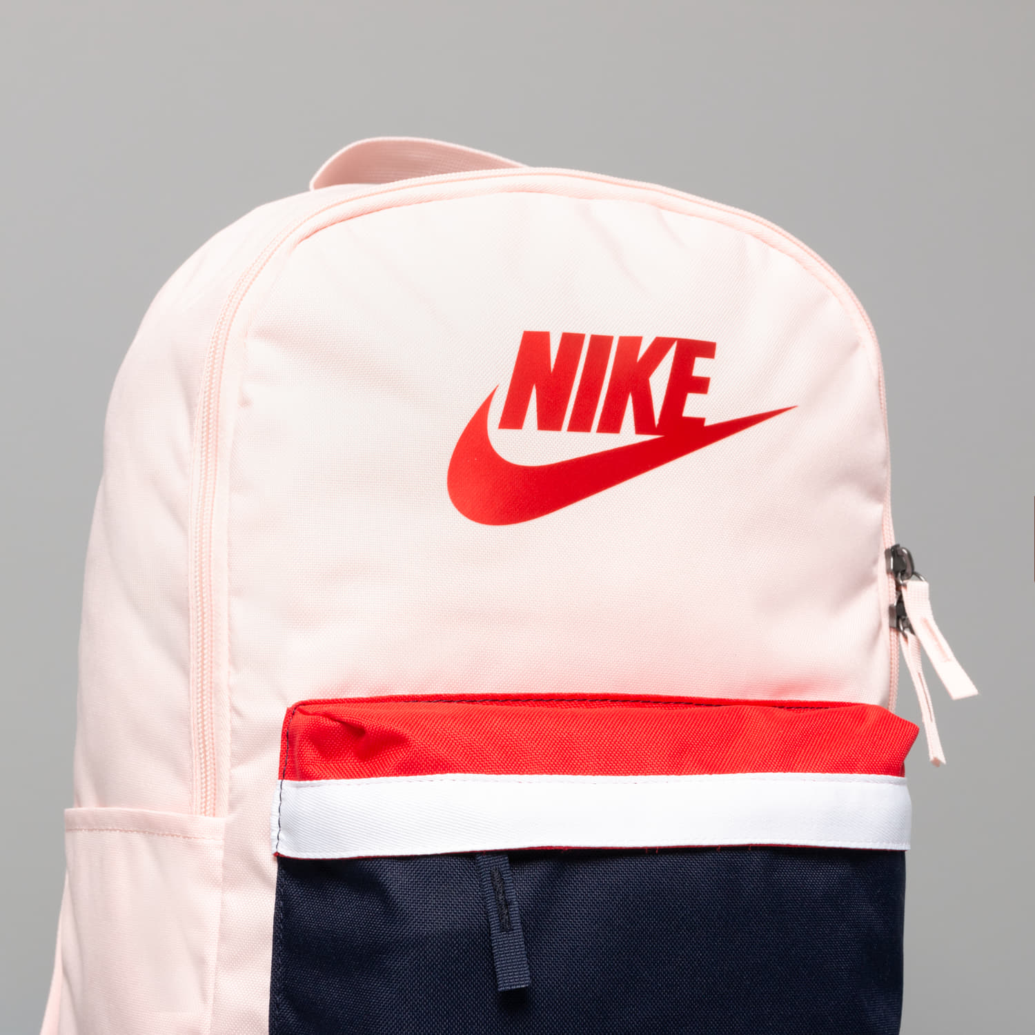 Pink and cheap blue nike backpack