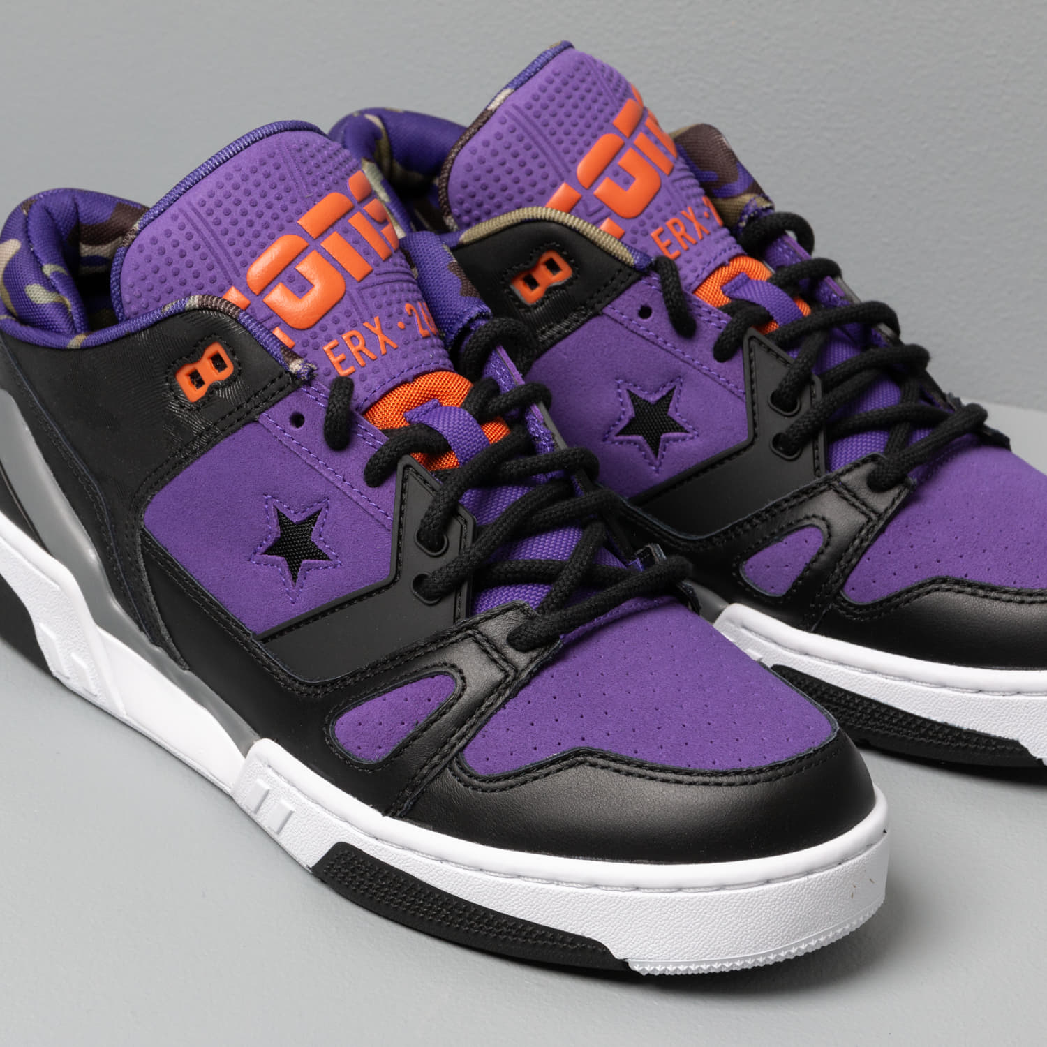 Men s shoes Converse Erx 260 Camo And Leather Court Purple Black