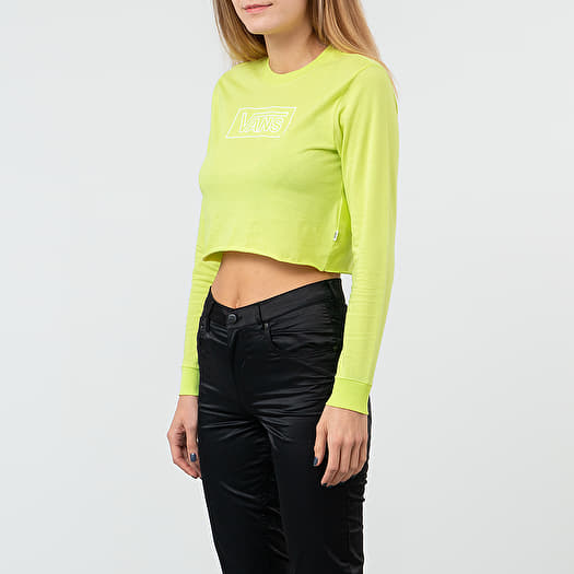 Cropped Shirt Womens Vans Long Sleeve Top Vans JUNIOR V LS CROP