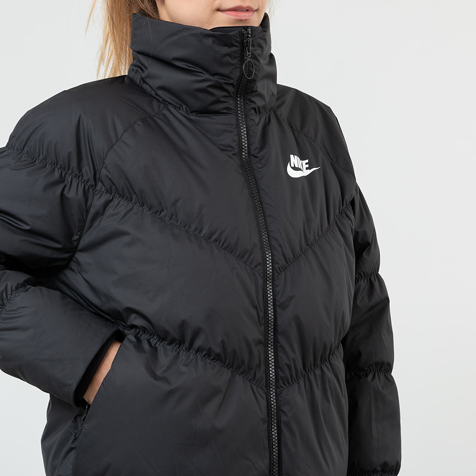 Giacche Nike Sportswear Down Fill Statement Jacket Black/ White