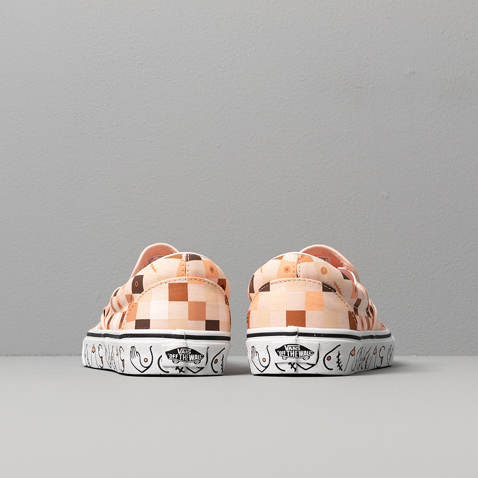 Men s shoes Vans Breast Cancer Awareness Classic Slip On Nude