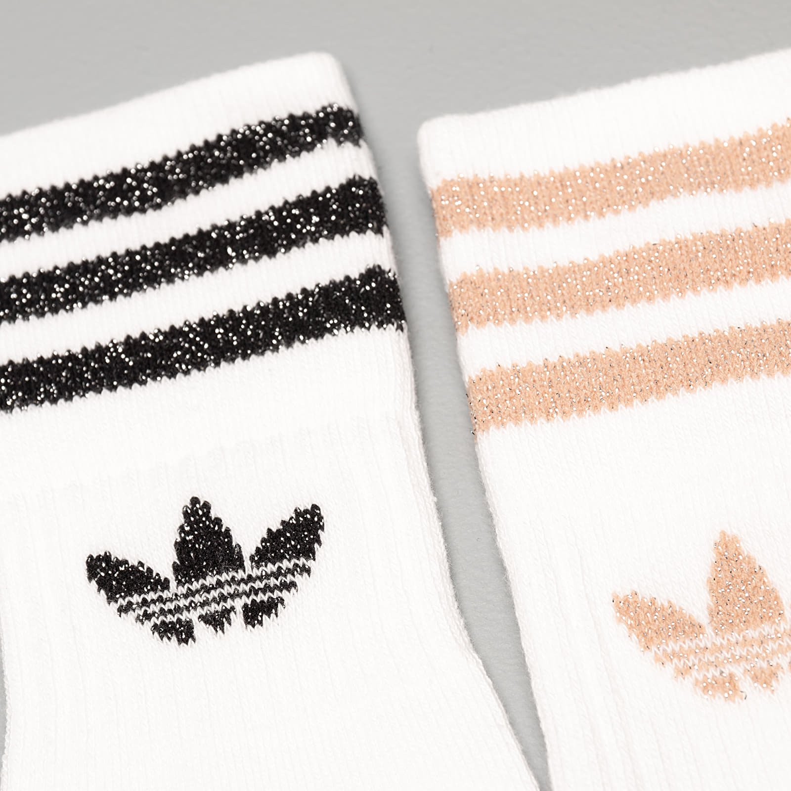 Socks adidas Mid Cut Glitter Socks White Ash Pearl Black Footshop