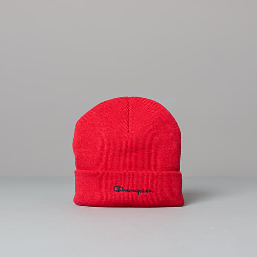 Champion outlet red beanie