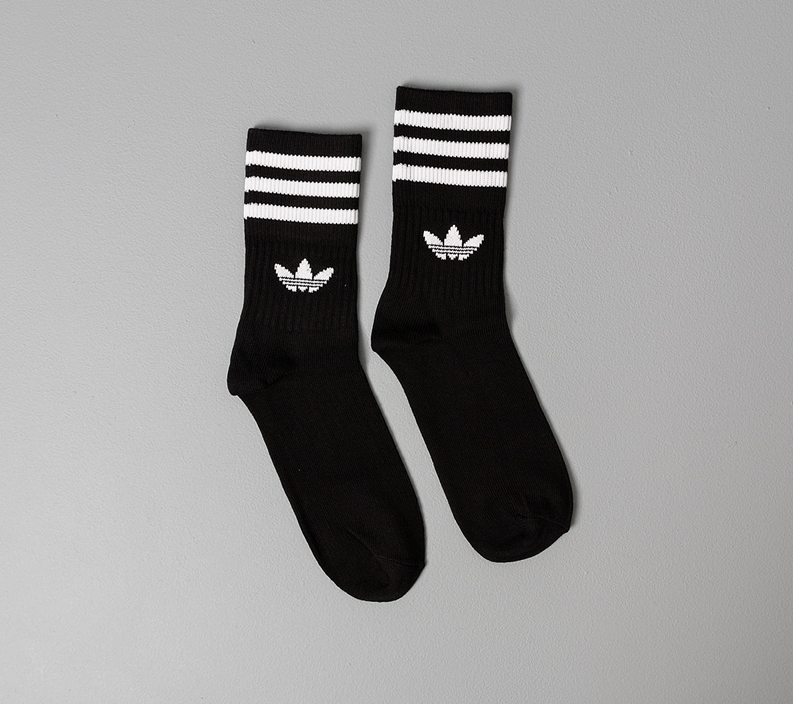 adidas Mid Cut Crew Socks Black