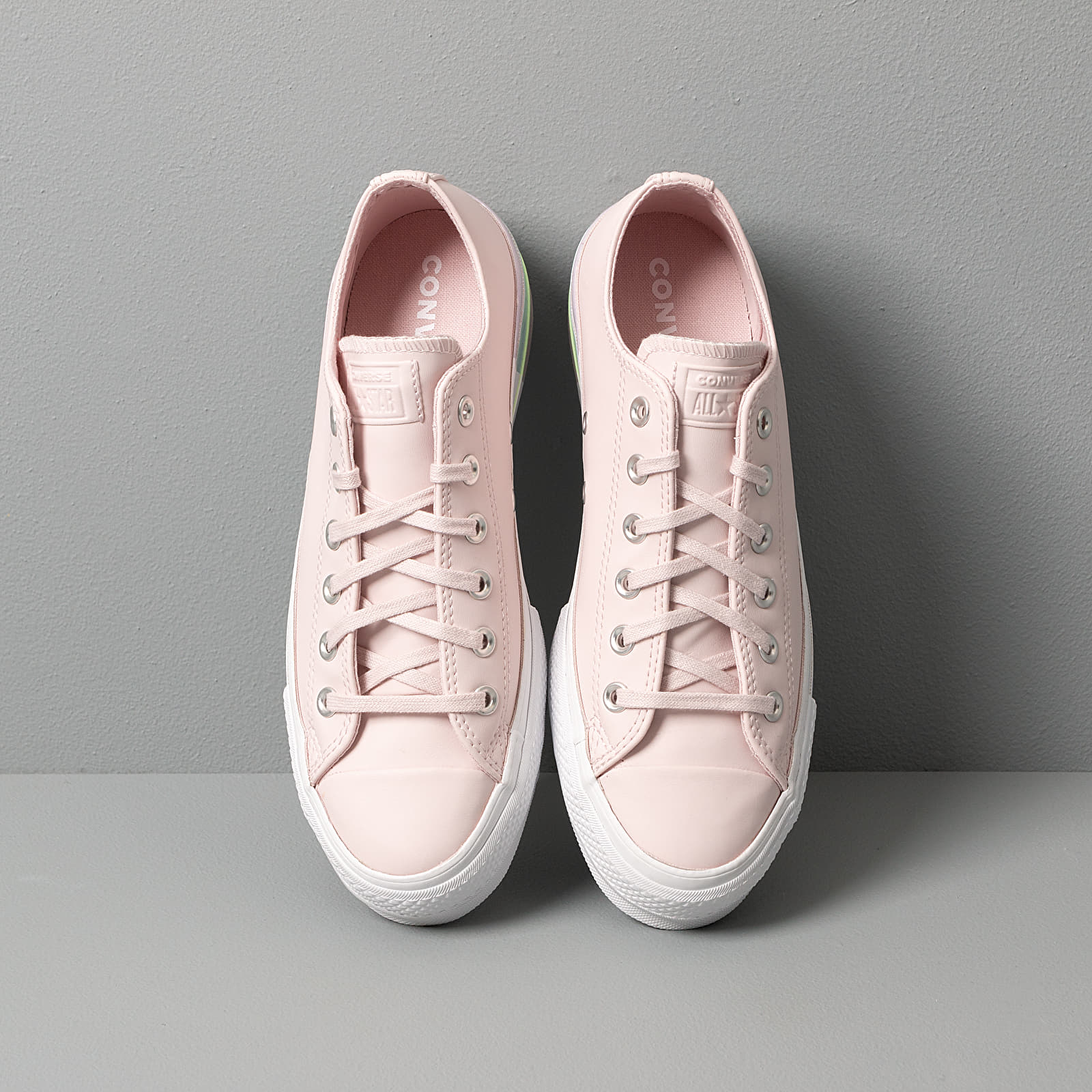 Women s shoes Converse Chuck Taylor All Star Lift Rainbow Midsole Barely Rose Polar Blue Footshop