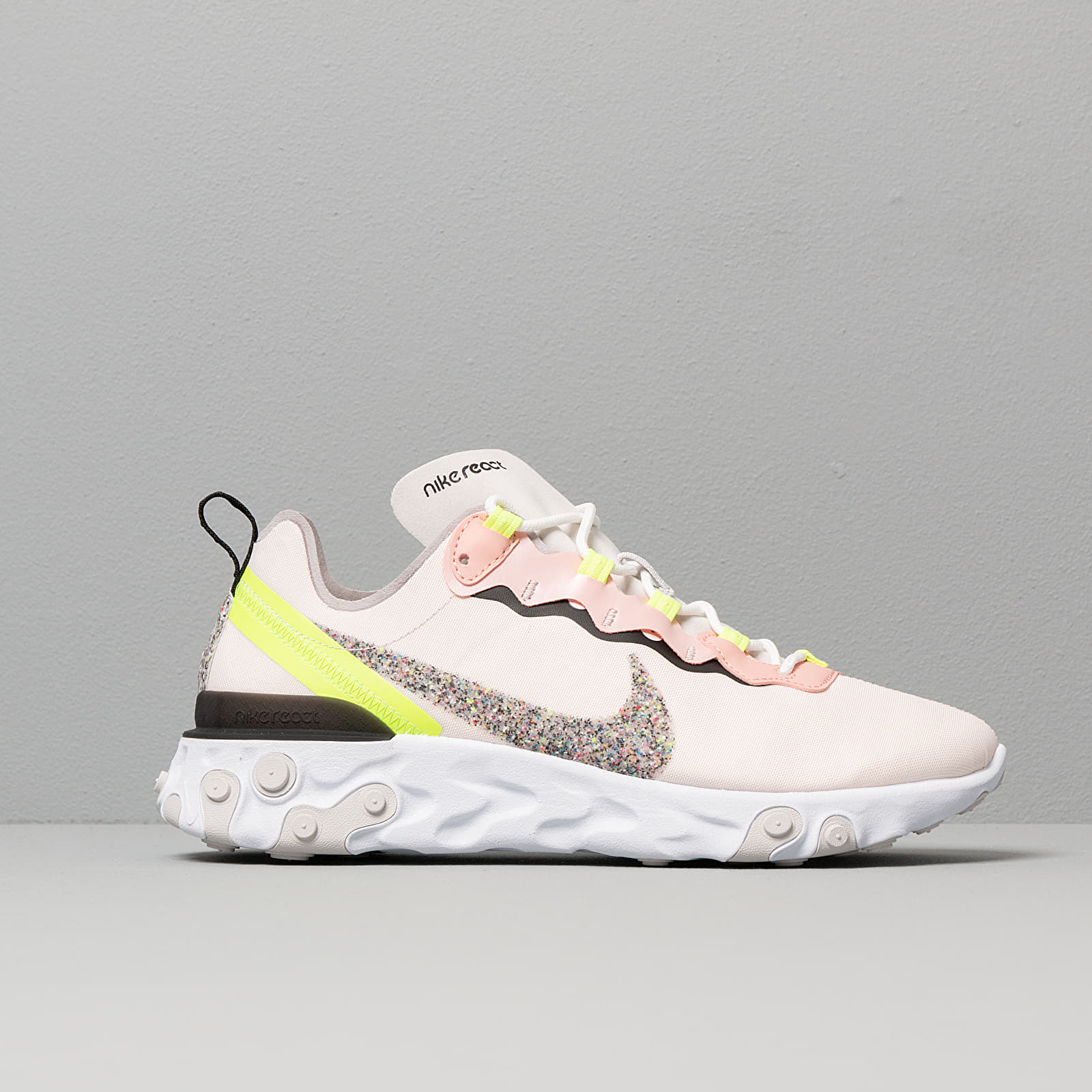 Nike react element 55 premium black active pink  and  white cheap