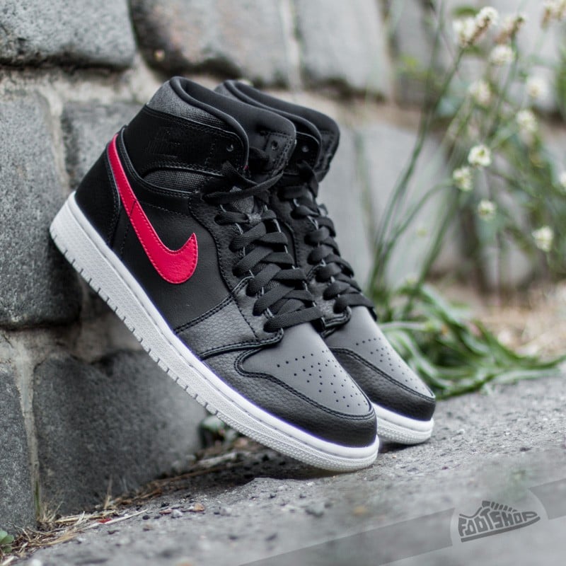 Nike air jordan 1 retro high bg black/red-white outlet